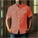 thumbnail image 5 of Yaoyar Mens Summer Vintage Turndown Collar Shirts Short Sleeve Casual Button Down Shirt Beach Vacation Tops, 5 of 6