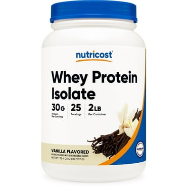 Nutricost Whey Protein Isolate Powder (Vanilla) 2LBS - Gluten Free & Non-GMO
