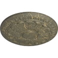 thumbnail image 3 of Ekena Millwork 15 3/4"OD x 1 1/2"P Colton Ceiling Medallion (Fits Canopies up to 4 3/4"), Hand-Painted Witch Hazel Crackle, 3 of 6