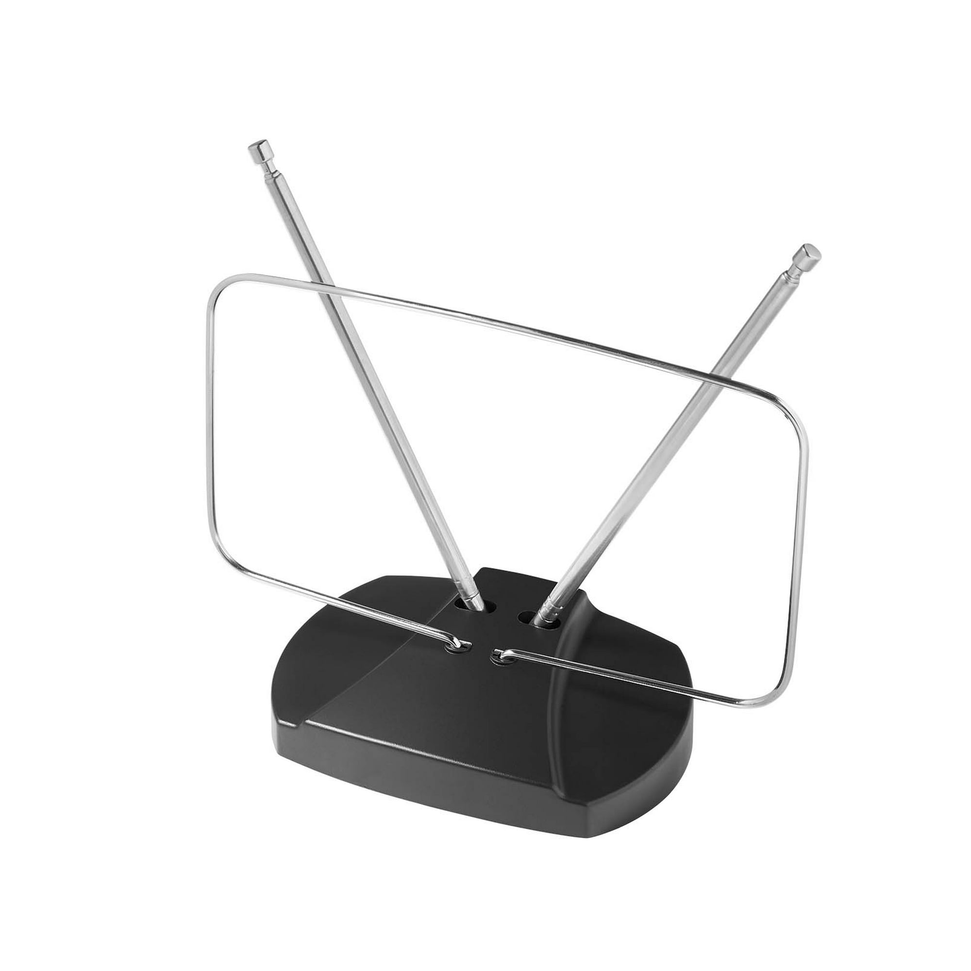 onn Indoor TV Antenna with Easy Adjust, 20 Miles Range, Includes Coaxial Cable, Supports NextGen TV, 4K/8K HD, UHF and VHF