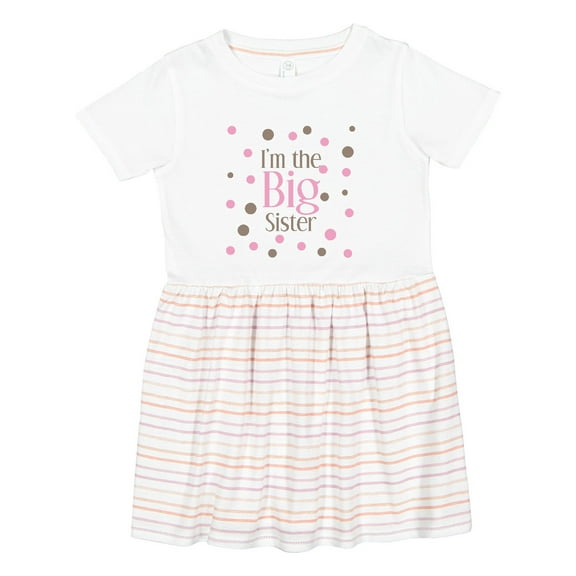 Inktastic I'm the Big Sister. Girls Toddler Dress