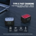 thumbnail image 4 of Juego de luces para bicicleta WORKPRO recargables de 1200 mAh a prueba de agua, 4 of 6