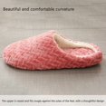thumbnail image 4 of Plush Winter Indoor Slippers Simple Solid Color Warm Anti-Slip Home Shoes for Women, 4 of 5