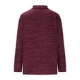 thumbnail image 5 of Womens Long Sleeve Half Zipper Tops Quarter Zip Sweatshirt Women Casual Loose Solid Color Pullover Shirt with Pockets (Red M), 5 of 5