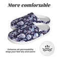thumbnail image 6 of Lsque Skull flower crystal Pattern Womens Comfort Cotton on Scuff With Memory Foam and Anti-skid Sole Slipper-42/43, 6 of 7