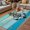 Light Green, variant on Nautical Anchor Outdoor Rug for Patio/Deck/Porch, Non-Slip Large Area Rug 6 x 9 Ft, Retro Blue Brown Wooden Boards Farmhouse Indoor Outdoor Rugs Washable Area Rugs, Camping Rug Carpet Runner