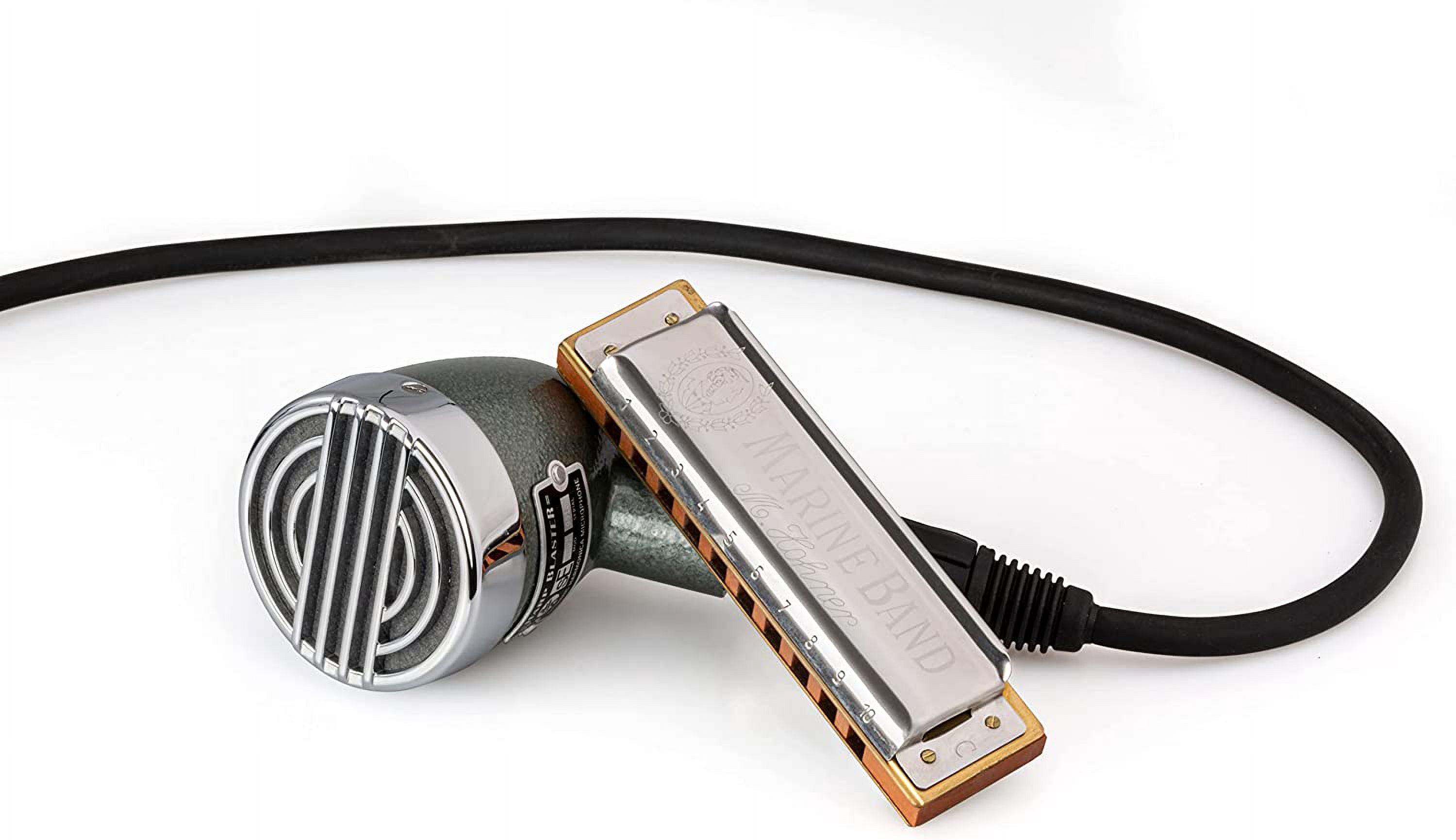 Hohner Harp Blaster HB52 Microphone, Metal, 11.5" x 6" x 6"