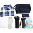 thumbnail image 5 of Vercord Mens Toiletry Bag Wash Travel Small Shaving Dop Kit Shower Bathroom Ditty Hygiene Bag Navy Blue, 5 of 6