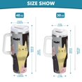 thumbnail image 3 of Ryvnso 40 oz Tumbler with Handle and Straw Various Doodle Cats Insulated Stainless Steel Travel Mug with Lid, 3 of 9