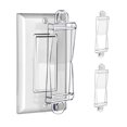 thumbnail image 1 of Cubierta Protectora Para Interruptor De Luz, Pszeznz, Cubiertas De Salida Para Interruptor De Luz Para Interruptores De Pared Planos Y Modernos, Protección De Seguridad Infantil (Transparente, 2 Pieza, 1 of 5