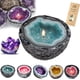 thumbnail image 1 of Vela Gladwares, vela de energía de cristal de intención/curación, vela de intención con cristales de amatista y cuarzo rosa | Vela de aromaterapia perfumada para meditación y limpieza (B), 1 of 7