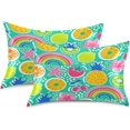 thumbnail image 2 of GZHJMY Fruits Satin Pillowcase for Hair and Skin, Soft and Cozy Cooling Smooth Pillow Cover with Envelop Closure, Standard Size 20x26in Home Decor, 2 of 7