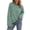04-Green, variant on Yutgune Women's Striped Sweatshirt Crew Neck Long Sleeve Shirts Loose Casual Fall Top