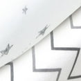 thumbnail image 6 of American Baby Company 2 Pack 100% Natural Cotton Fitted Pack and Play Sheets 39" x 27" - Soft & Breathable Pack N Play Sheets for Playard & Mini Crib Mattress, Grey Stars/Zigzag, for Boys & Girls, 6 of 11