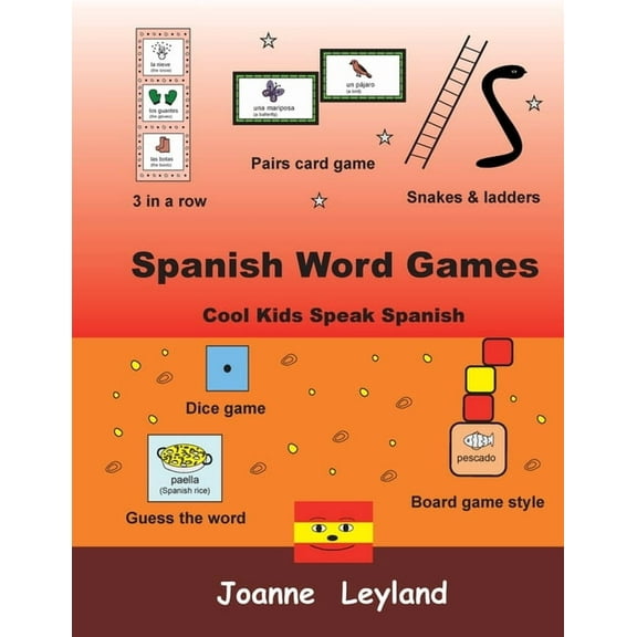 Spanish Word Games: Cool Kids Speak Spanish, (Paperback)