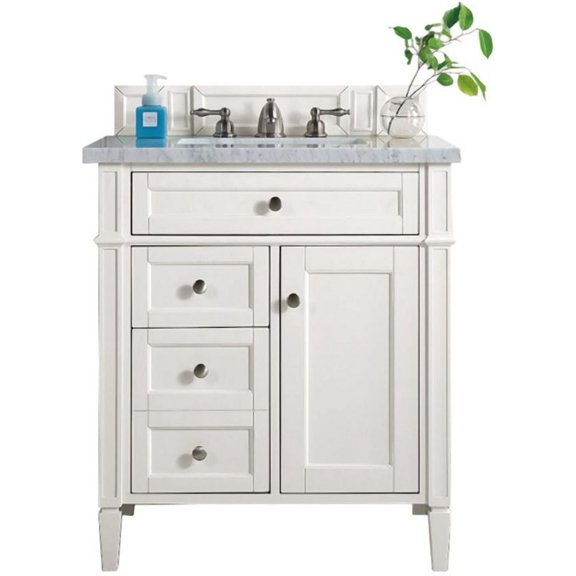 James Martin Vanities 655-V30-3Car Brittany 30" Free Standing Single Basin Poplar Wood