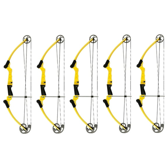 Genesis Archery Original Adjustable Right Handed Bow, Yellow (5 Pack)