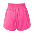 thumbnail image 5 of Wangmeiwg Women's Casual Pants Daily Wear Comfort Shorts Yoga Pants with Split Design Workouts Breathable Stretch fabric Hot Pink XXL, 5 of 7