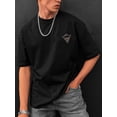 thumbnail image 1 of T-Shirt Décontracté à Imprimé Géométrique pour Hommes - Polyester Doux, Col Rond, Manches Courtes, Lavable en Machine - Polyvalent et Élégant pour Toutes les Saisons, Hommes, Imprimé Géométrique, Vêtements de Sport, Décontracté, T-Shirt à Manches Courtes, 1 of 7