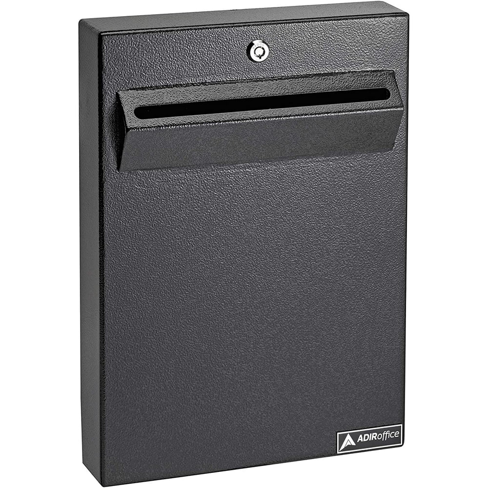 AdirOffice Steel Wall Mountable Document Storage Mail/Drop/Lock Box w/4
