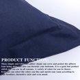 thumbnail image 4 of Super Soft Brushed Microfiber Euro Pillow Shams Set of 2, Machine Washable Square Pillow Cases, 26 x 26 inches, Navy Blue, 4 of 7
