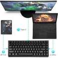 thumbnail image 3 of RK ROYAL KLUDGE RK84 Wireless Blue Backlit 75% Triple Mode BT5.0/2.4G/USB-C Hot Swappable Mechanical Keyboard, 84 Keys Tenkeyless Mechanical Keyboard w/Programmable Software, Brown Switch, 3 of 7