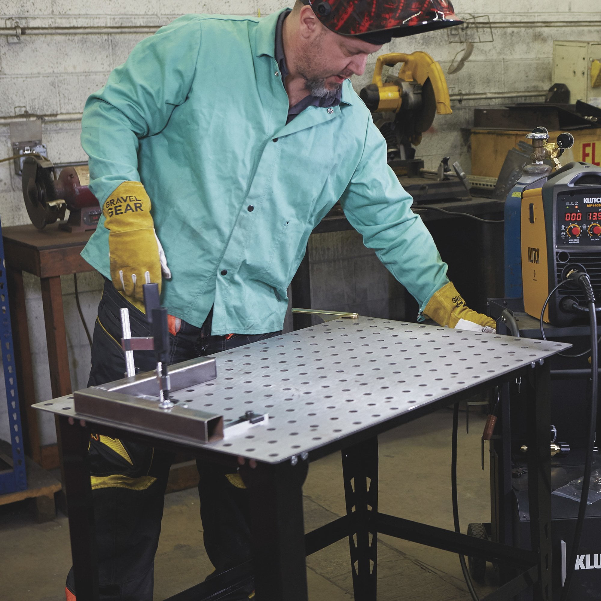 Klutch Welding Table Clamp Kit, 4-Pc.