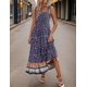 thumbnail image 4 of Vestido largo Zeagoo con estampado floral escalonado, playa hawaiana, talla XL, para mujer, 4 of 6