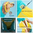 thumbnail image 5 of Large Dog Raincoat Hood with Leash Hole, Full Coverage Slicker Dog Rain Coat Hoodie, Waterproof Jacket for Medium Large Dogs Yellow 5XL, 5 of 7