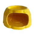 thumbnail image 1 of Comedero de cerámica para hámster, mueble de dibujos animados, hábitat para hámster, con forma de pudín para ratas, chinchillas y animales pequeños. Amarillo, 1 of 8