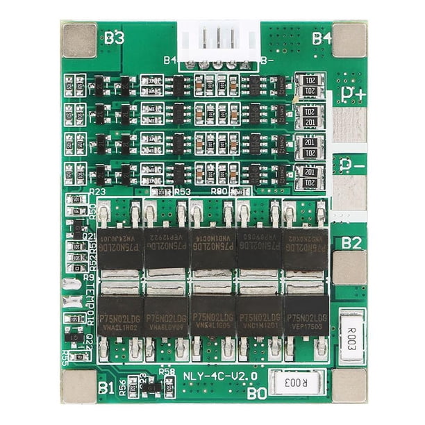 Tablero De Protección De Batería De Litio 4S 50A Tablero Pcb Bms De Celda De Iones De Litio De 3.7V seitruly TO003492-00