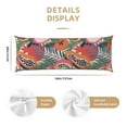 thumbnail image 3 of Honeii Tropical Fruit Print Long Body Pillowcase 20x54 in,Body Pillow Cover with Zipper,Large Body Pillowcase,Soft Bed Decorative, 3 of 7