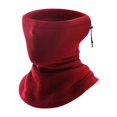 thumbnail image 1 of Outdoor Thermal Neck Warmer Fleece Ski Face Mask Fleece Thickened Drawstring Cycling Windproof R9v9, 1 of 8