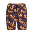 thumbnail image 6 of Daiia Stars and Fox Cute Mens Woven Stretch Pajama Short,Short Pajama Pants-Small, 6 of 7