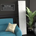 thumbnail image 5 of 6 ft. Tall Double Sided White Snake Print Canvas Room Divider with Natural Spruce Frame, 5 of 7