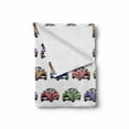 thumbnail image 2 of Cars Soft Flannel Fleece Blanket, Colorful Speedy Sports Cars with Different Angles Hand Drawn Fast Vehicles, Cozy Plush for Indoor and Outdoor Use, 70" x 90", Red Fern Green Purple, by Ambesonne, 2 of 6