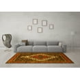 thumbnail image 3 of Ahgly Company Machine Washable Indoor Rectangle Persian Yellow Traditional Area Rugs, 5' x 7', 3 of 4