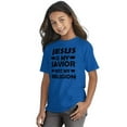 thumbnail image 4 of Jesus Is My Savior Not My Religion Crewneck T Shirts Boy Girl Teen Brisco Brands S, 4 of 6