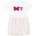 thumbnail image 3 of Inktastic 2nd Birthday I'm Two Girls Butterfly Girls Toddler Dress, 3 of 5