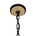 thumbnail image 3 of Varaluz Suratto 8-Lt   Pendant - Matte Black/Honey Blonde, 3 of 9