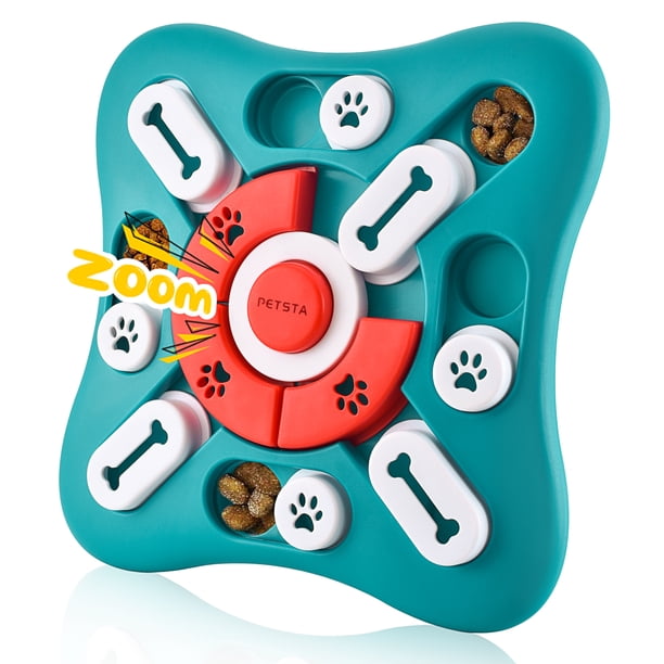 Dog Puzzle Toys, Squeaky Treat Dispensing Dog Enrichment Toys for IQ