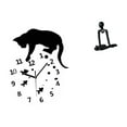 thumbnail image 1 of Reloj de pared con diseño de gato, decorativo, para dormitorio, cocina moderna, baño, colgante, figura de escritorio, pensador, escultura abstracta de, 1 of 8