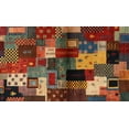 thumbnail image 1 of Ahgly Company Machine Washable Indoor Rectangle Contemporary Saffron Red Area Rugs, 4' x 6', 1 of 7