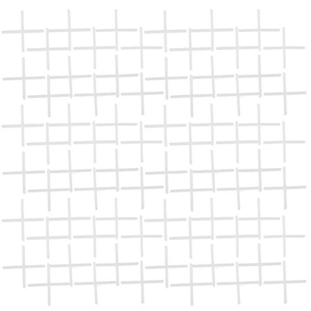 DINHEAROM Accurate Positioning Cross Shape Tile Spacer White Pe 500Pcs
