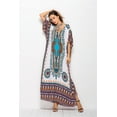 thumbnail image 2 of Vestido largo caftán holgado de verano con estampado étnico para mujer, ropa de playa y noche, 2 of 5