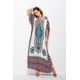thumbnail image 2 of Vestido largo caftán holgado de verano con estampado étnico para mujer, ropa de playa y noche, 2 of 5
