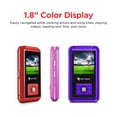 thumbnail image 2 of Ematic 1.8" 8GB MP3/Video Player with Voice Recorder and Radio MP3, Red, 2 of 11