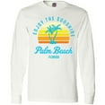 thumbnail image 3 of Inktastic Summer Enjoy the Sunshine Palm Beach Florida in Blue Long Sleeve T-Shirt, 3 of 5