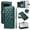 Darkgreen, variant on Crossbody Case For Google Pixel 7 Wallet Zipper Case with Crossbody Shoulder Strap & Wrist Strap Flip Kickstand Purse Card Slots [RFID Blocking] Elegant PU Leather Phone Cover,Red
