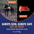 thumbnail image 4 of Chaleco para perros SafetyPup XD Lite Blaze naranja reflectante grande, 4 of 8